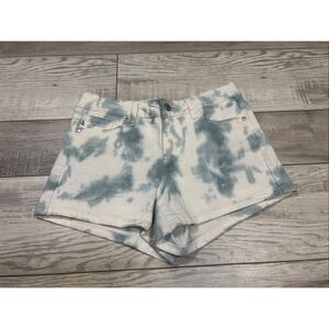 Judy Blue blue and white tie-dye jean shorts size S